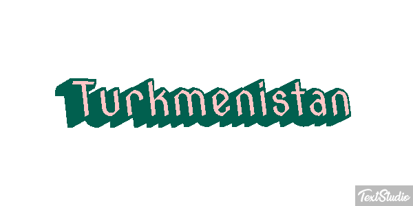 Turkmenistan Text effect