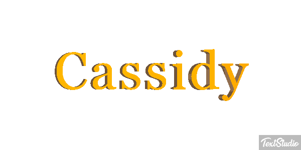 Cassidy テキスト効果