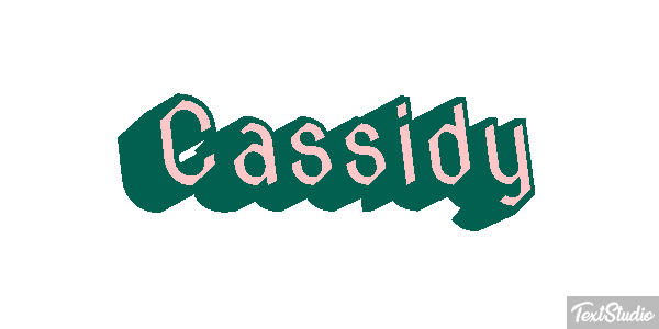 Cassidy テキスト効果