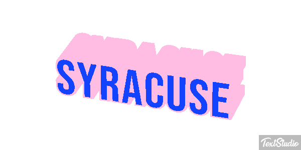 Syracuse Text effect