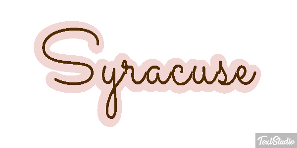 Syracuse Text effect