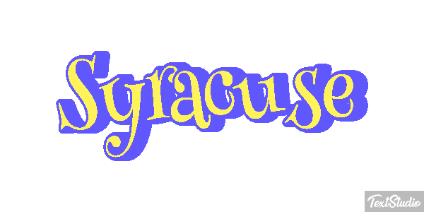 Syracuse Text effect