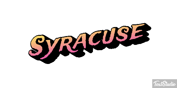Syracuse Text effect