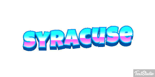 Syracuse Text effect