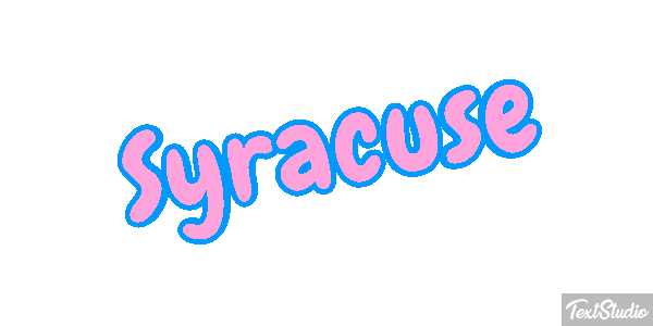 Syracuse Text effect