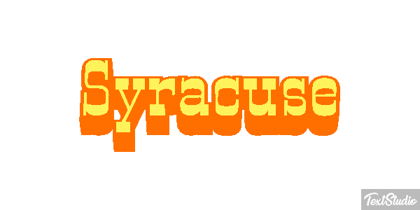 Syracuse Text effect