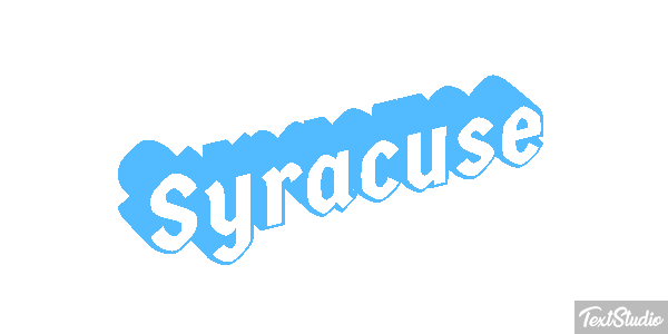 Syracuse Text effect