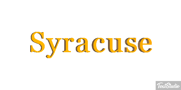Syracuse Text effect