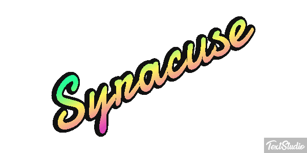 Syracuse Text effect