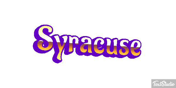 Syracuse Text effect