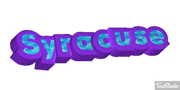 Syracuse Text effect