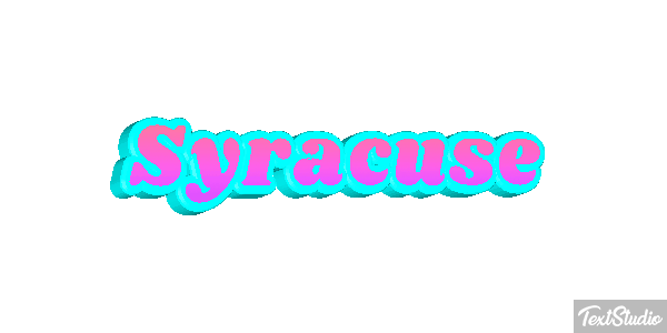 Syracuse Text effect