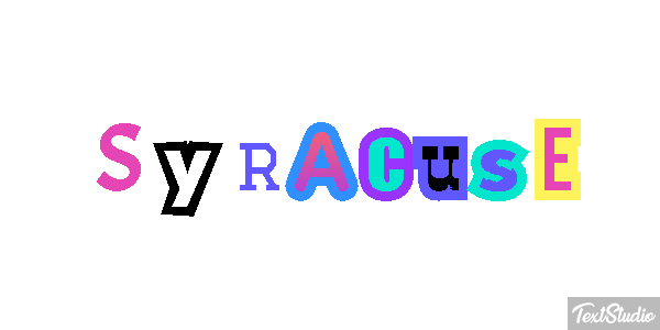 Syracuse Text effect