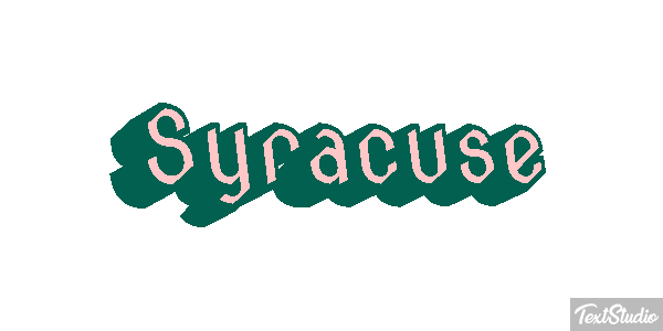 Syracuse Text effect