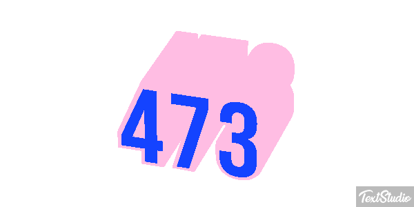 473 Text effect