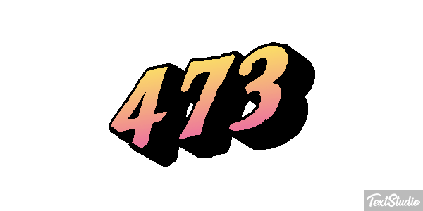 473 Text effect
