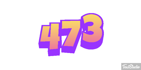 473 Text effect
