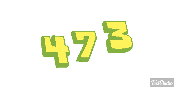 473 Text effect