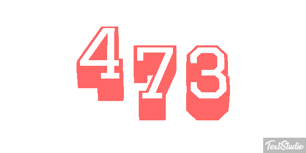 473 Text effect