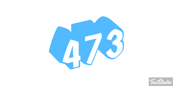 473 Text effect