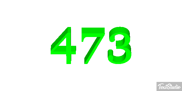 473 Text effect