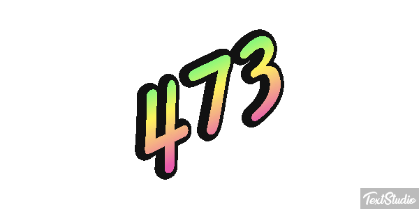 473 Text effect