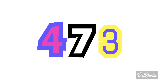 473 Text effect