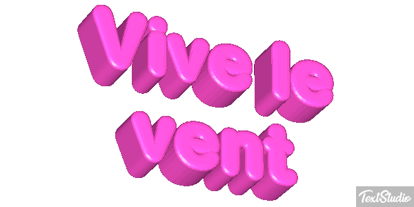 Vive le vent Текстовый эффект