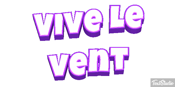 Vive le vent Текстовый эффект
