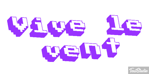 Vive le vent Текстовый эффект
