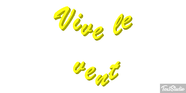 Vive le vent Текстовый эффект