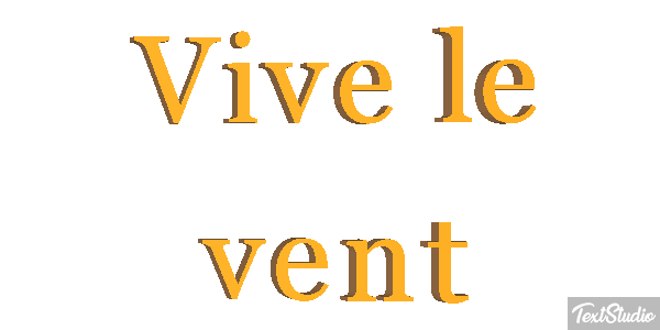 Vive le vent Текстовый эффект