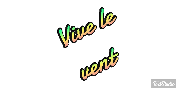 Vive le vent Текстовый эффект