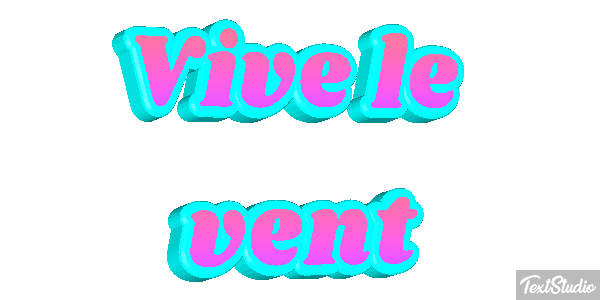 Vive le vent Текстовый эффект