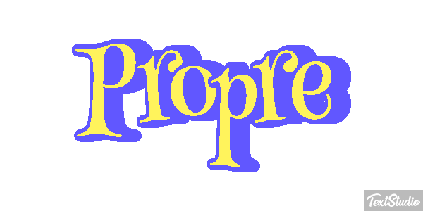 Propre Text effect