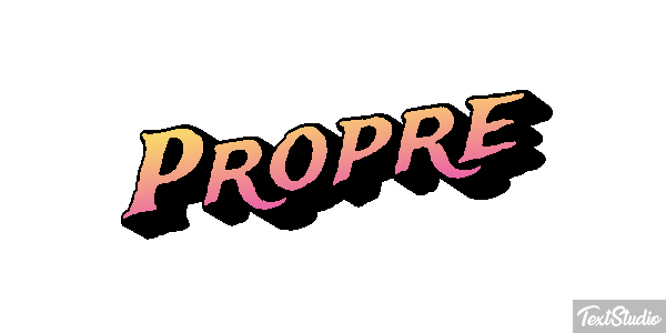 Propre Text effect