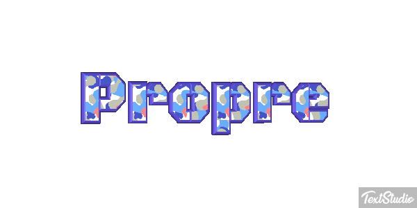 Propre Text effect