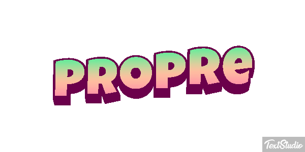 Propre Text effect