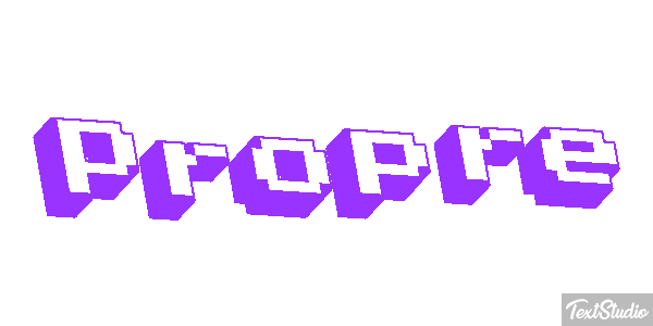 Propre Text effect