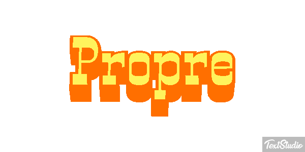 Propre Text effect
