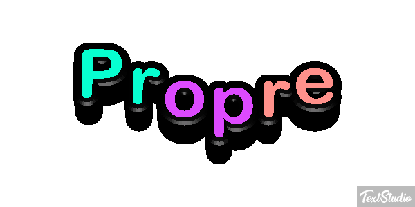 Propre Text effect