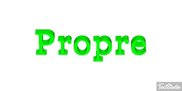Propre Text effect