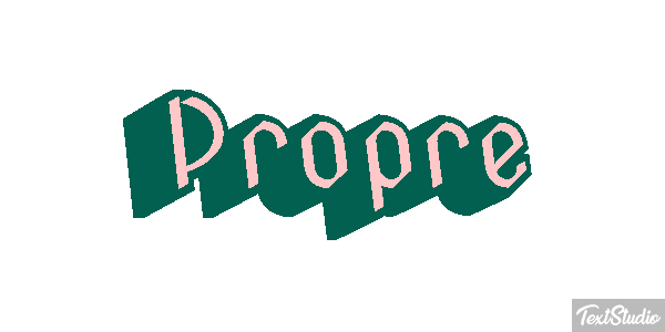Propre Text effect