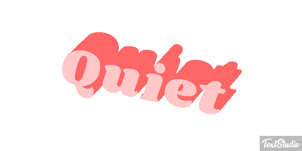 Quiet Effetto testo