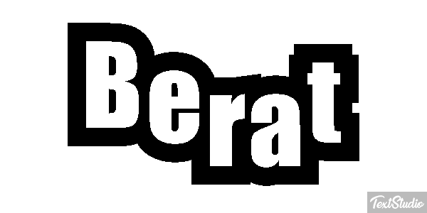 Berat Text effect