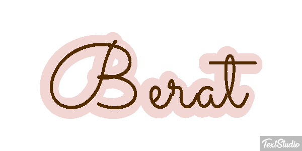 Berat Text effect