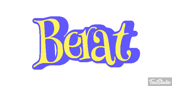 Berat Text effect