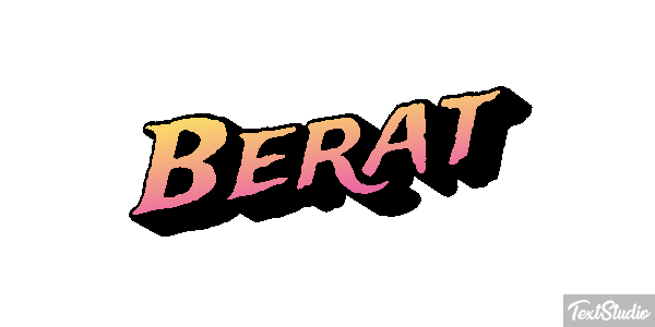 Berat Text effect