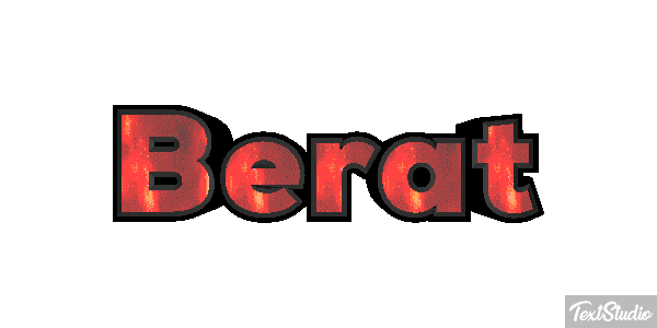 Berat Text effect