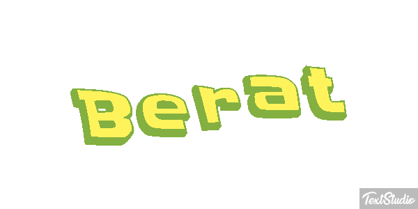 Berat Text effect